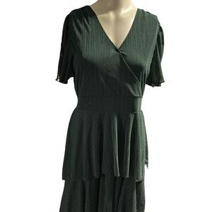 Siren Lily Forest Green High Low Dress